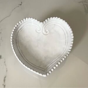 Incanto White Heart Dish by Vietri